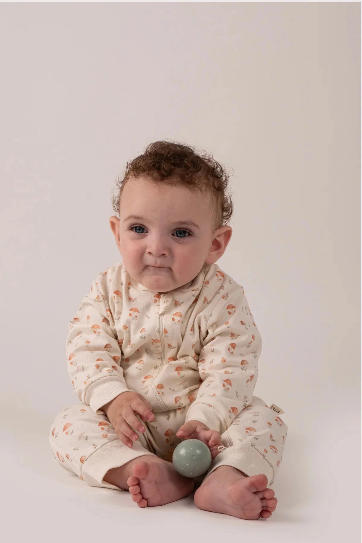 Kız Erkek Bebek Tulumu Uzun Kollu Fermuarlı Pijama Tulum Baskılı Uyku Tulumu Mantarlı