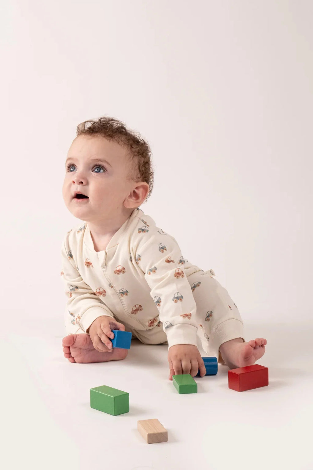 Kız Erkek Bebek Tulumu Uzun Kollu Fermuarlı Pijama Tulum Baskılı Uyku Tulumu Arabalı