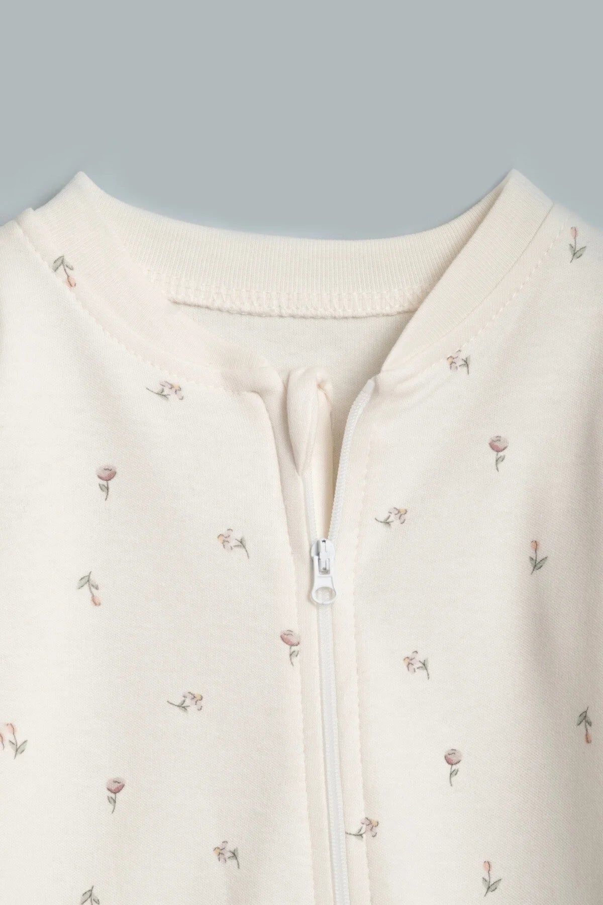 Kız Erkek Bebek Tulumu Uzun Kollu Fermuarlı Pijama Tulum Baskılı Uyku Tulumu Çiçekli