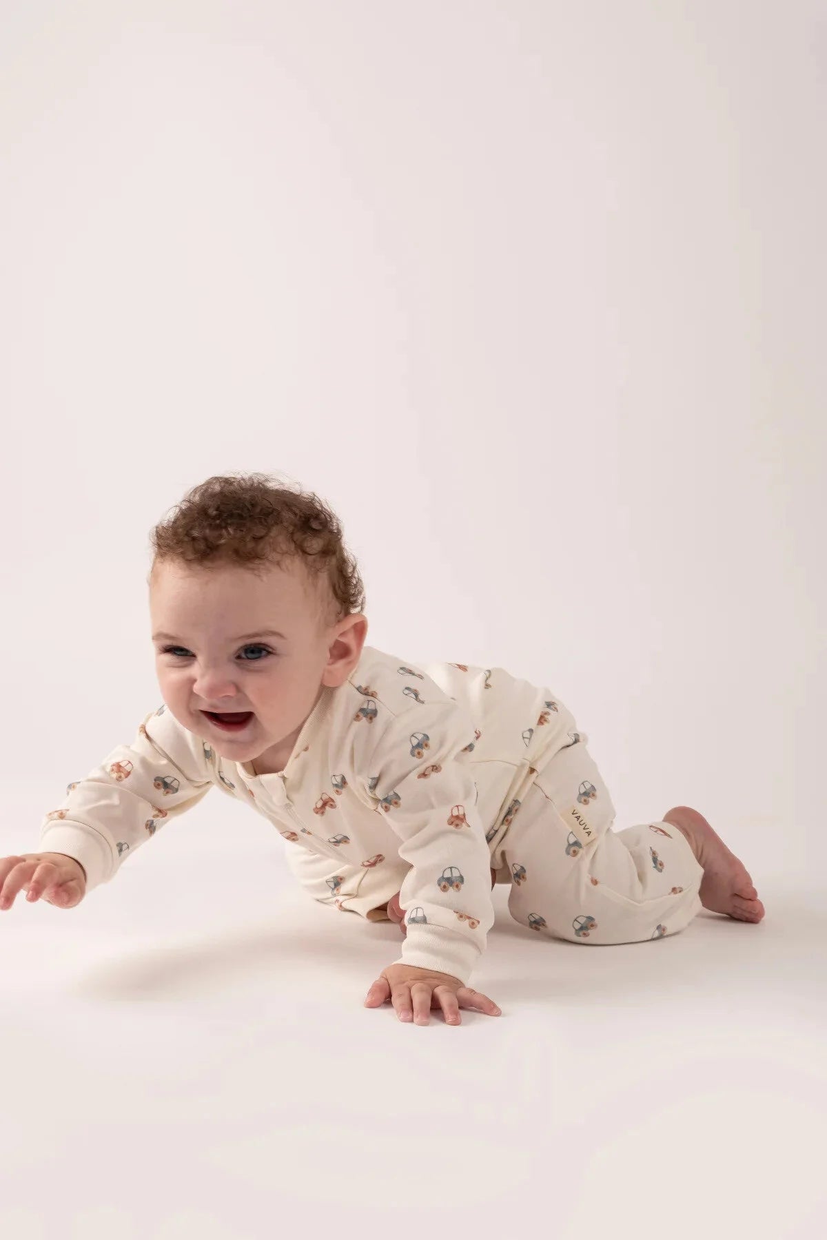 Kız Erkek Bebek Tulumu Uzun Kollu Fermuarlı Pijama Tulum Baskılı Uyku Tulumu Arabalı