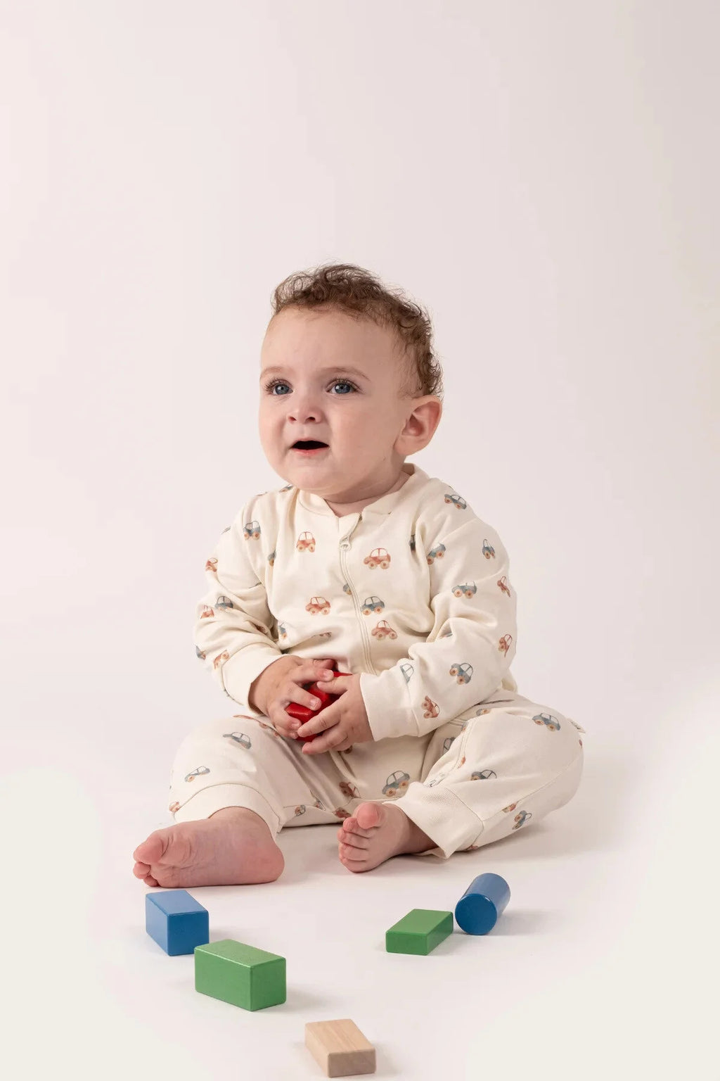 Kız Erkek Bebek Tulumu Uzun Kollu Fermuarlı Pijama Tulum Baskılı Uyku Tulumu Arabalı