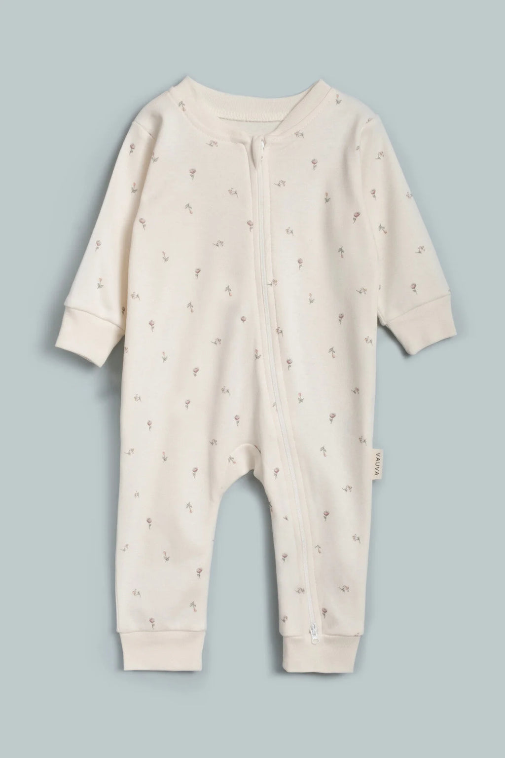Kız Erkek Bebek Tulumu Uzun Kollu Fermuarlı Pijama Tulum Baskılı Uyku Tulumu Çiçekli